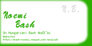 noemi bash business card